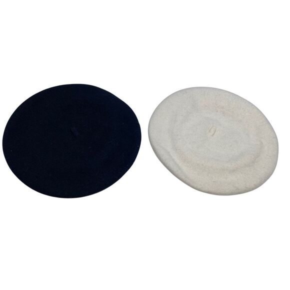 Lot of 2 Beret Winter Hats European Formal Classy Quiet Luxury Fall Casual - Picture 1 of 8